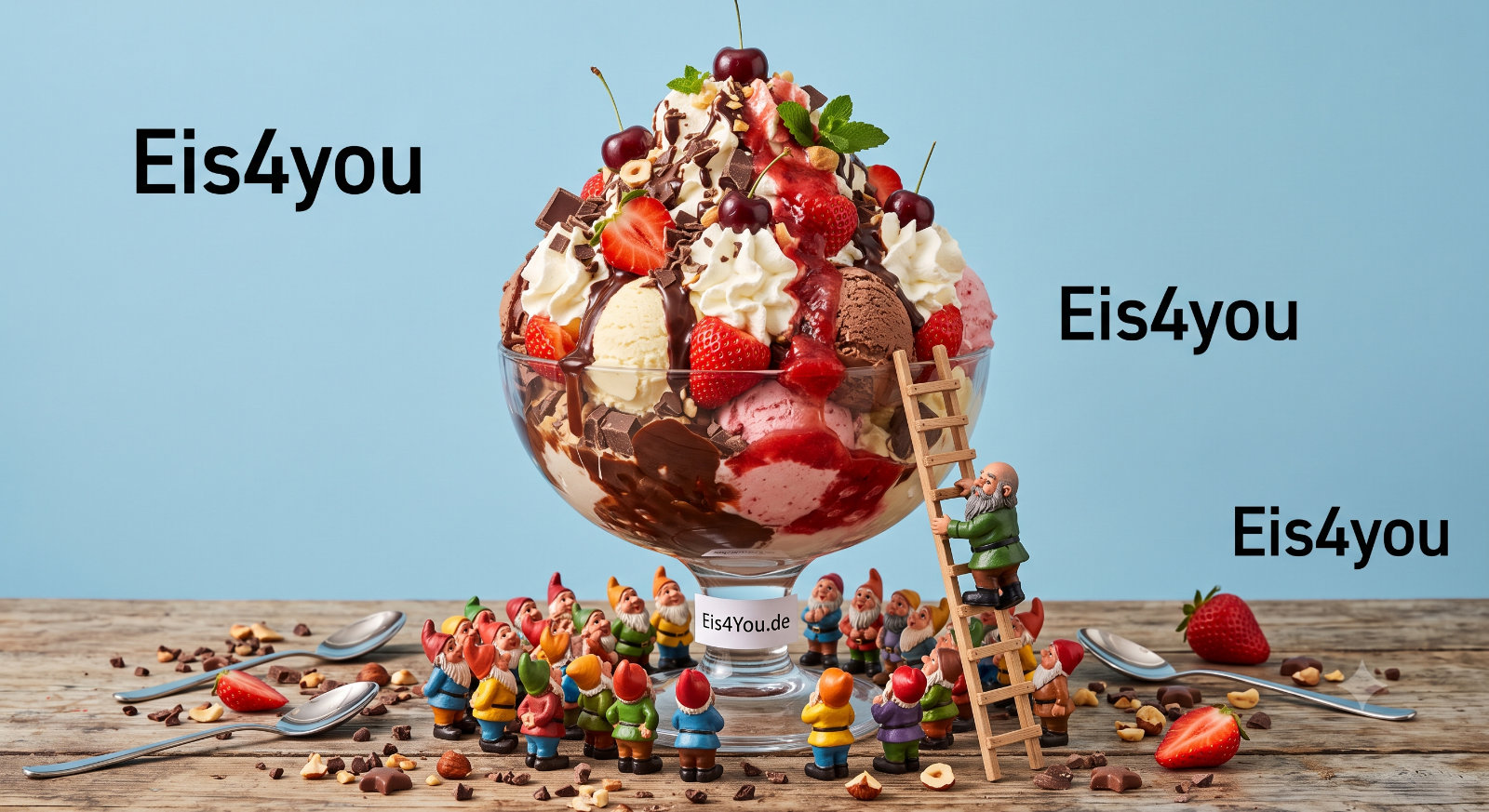 Rieseneisbecher „Schlaraffenland“ (für 3 Personen)