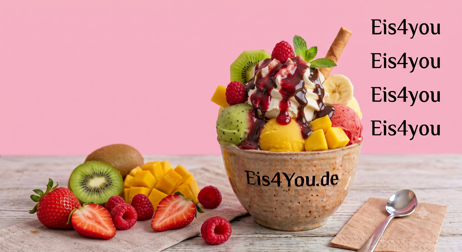 Frucht-Becher „Vitamin-Paradies“ Schoko Erdbeer